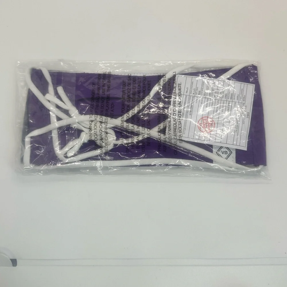 Brand new unopened package. Vera Bradley Adult Pleated Mask - 2 Pack Blue/Purple